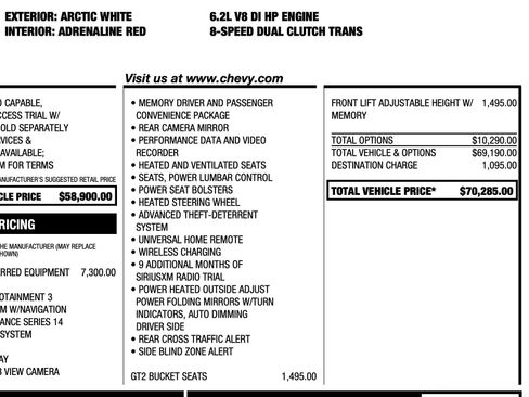 Used 2020 Chevrolet Corvette Stingray Preferred Cpe w/ 2LT Preferred Equipment Group image 43