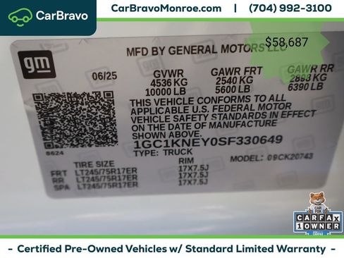 Certified 2025 Chevrolet Silverado 2500 LT w/ Convenience Package AWD/4WD image 42