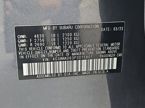 Used 2023 Subaru Legacy Premium image 38