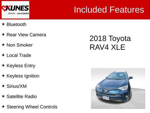 Used 2018 Toyota RAV4 XLE AWD/4WD image 2