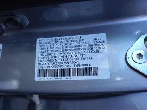 Used 2021 Honda Ridgeline RTL image 10