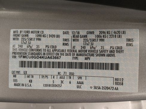 Used 2019 Ford Escape SE FWD image 33