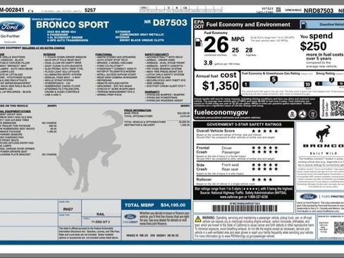 Used 2022 Ford Bronco Sport Big Bend w/ Convenience Package image 31