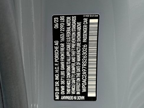 Certified 2024 Porsche 911 GT3 RWD image 28
