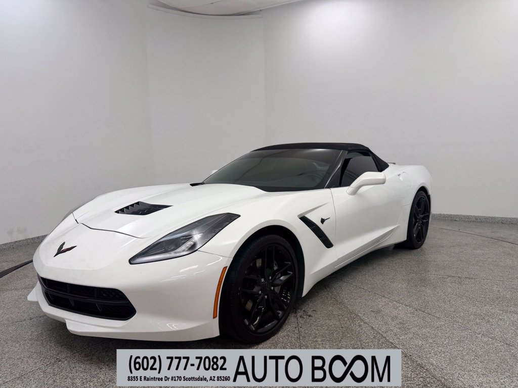 Used 2019 Chevrolet Corvette Stingray Convertible w/ Carbon Flash Badge Package RWD image 1