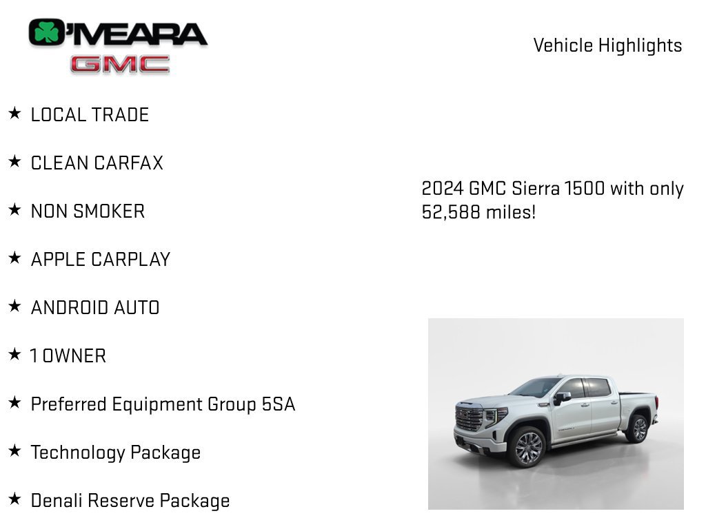 Used 2024 GMC Sierra 1500 Denali w/ Denali Reserve Package AWD/4WD image 8