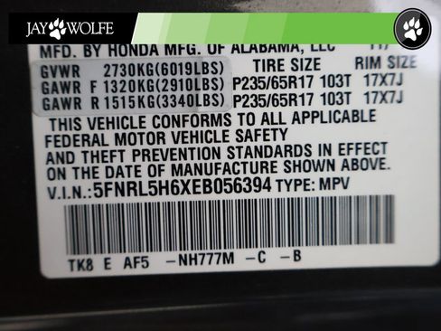 Used 2014 Honda Odyssey EX-L image 13
