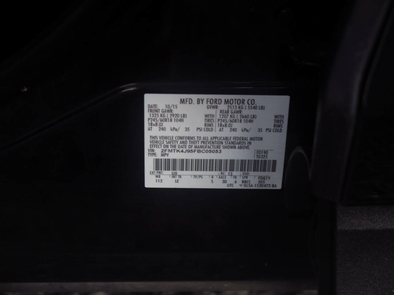 Used 2015 Ford Edge SEL w/ Equipment Group 201A AWD/4WD image 39