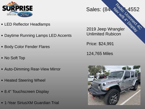 Used 2019 Jeep Wrangler Unlimited Rubicon AWD/4WD image 16