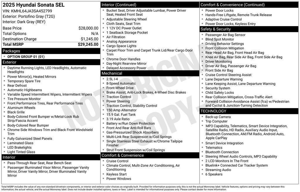 Used 2025 Hyundai Sonata SEL FWD image 36