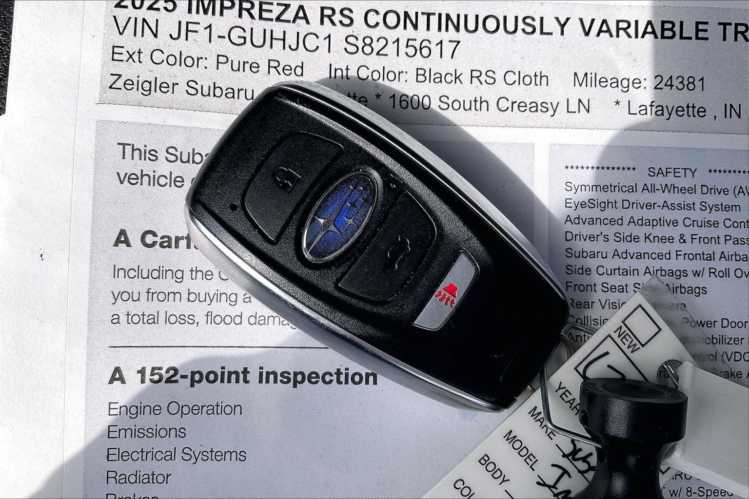 Certified 2025 Subaru Impreza RS AWD/4WD image 9