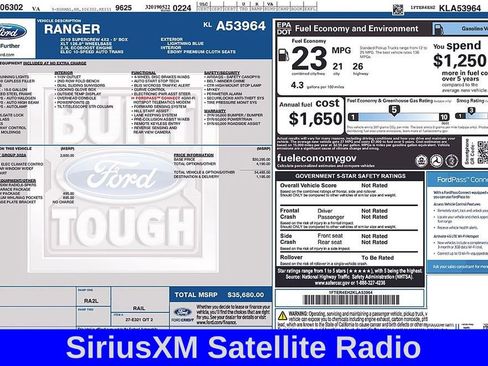 Used 2019 Ford Ranger XLT w/ Equipment Group 302A Luxury image 4