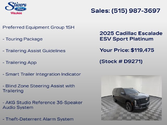 Used 2025 Cadillac Escalade ESV Sport Platinum AWD/4WD image 22