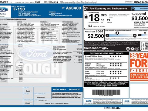 Used 2016 Ford F150 King Ranch w/ Equipment Group 601A Luxury image 36