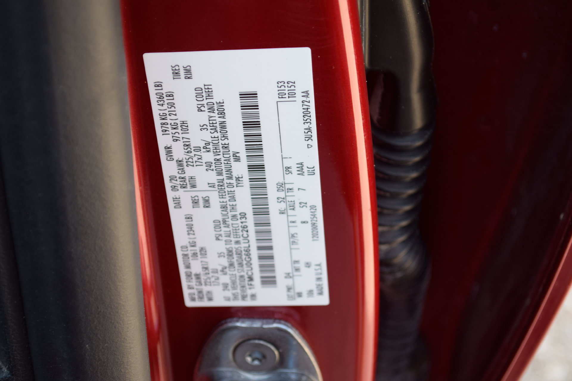 Used 2020 Ford Escape SE FWD image 26
