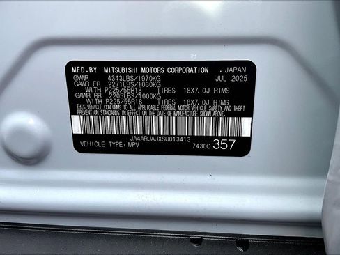 New 2025 Mitsubishi Outlander Sport ES image 12