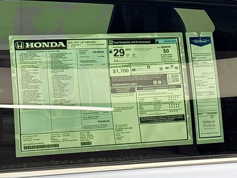 New 2026 Honda CR-V EX-L image 24