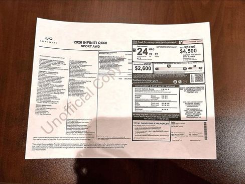New 2026 INFINITI QX60 Sport image 40