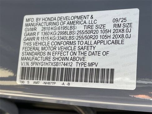 New 2025 Honda Pilot Touring image 29