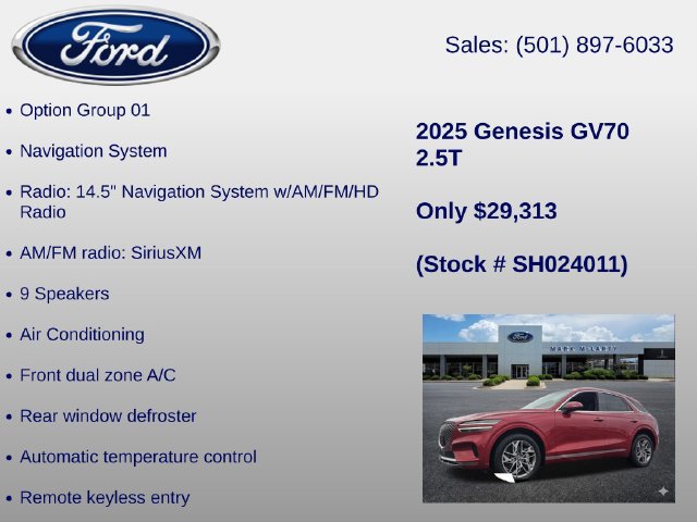 Used 2025 Genesis GV70 2.5T AWD/4WD image 6