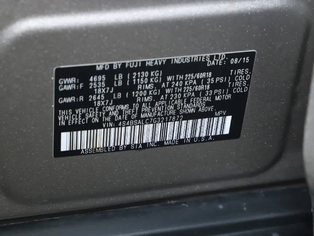 Used 2016 Subaru Outback 2.5i Limited AWD/4WD image 21