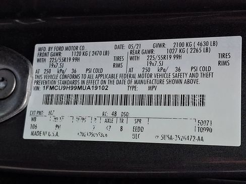 Used 2021 Ford Escape SEL w/ SEL Stealth AWD Package image 29
