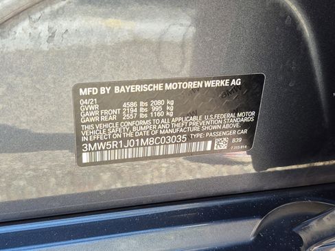Used 2021 BMW 330i Sedan w/ M Sport Package RWD image 37
