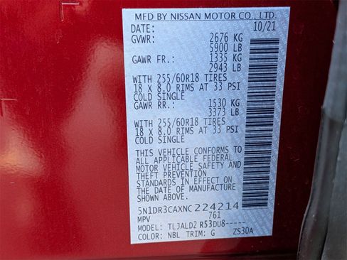 Used 2022 Nissan Pathfinder SL w/ SL Black Package image 49