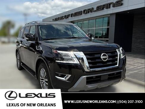 Used 2021 Nissan Armada SL w/ Captain's Chairs Package RWD image 1