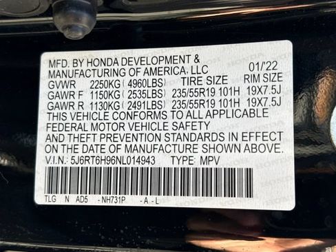 Used 2022 Honda CR-V Touring image 19