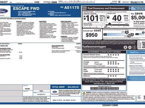 New 2024 Ford Escape SE image 5