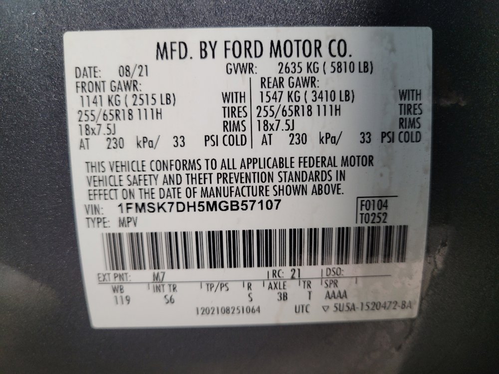 Used 2021 Ford Explorer XLT w/ Equipment Group 202A RWD image 33