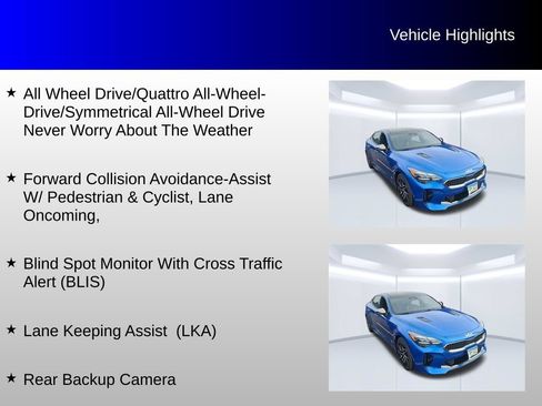 Used 2022 Kia Stinger GT-Line w/ Sun & Sound Package AWD/4WD image 4