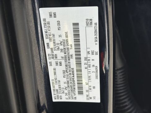 Used 2023 Ford F150 Lariat w/ FX4 Off-Road Package AWD/4WD image 35
