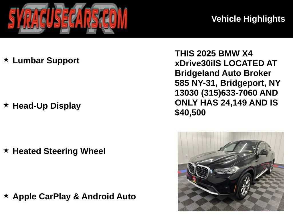 Used 2025 BMW X4 xDrive30i AWD/4WD image 6