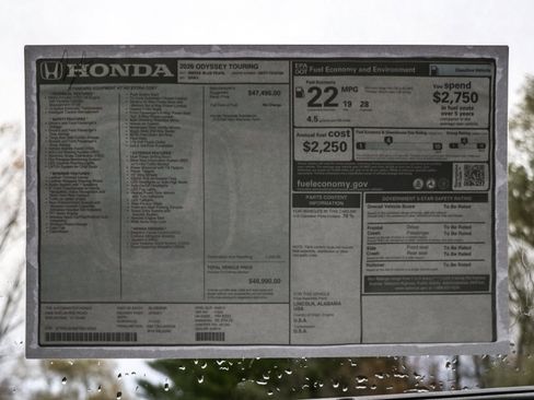 New 2026 Honda Odyssey Touring image 17