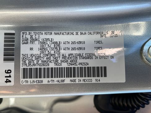 New 2026 Toyota Tacoma Limited image 22