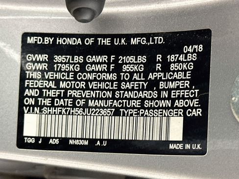 Used 2018 Honda Civic EX image 12