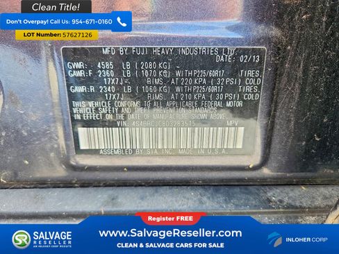 Used 2013 Subaru Outback 2.5i Limited AWD/4WD image 17
