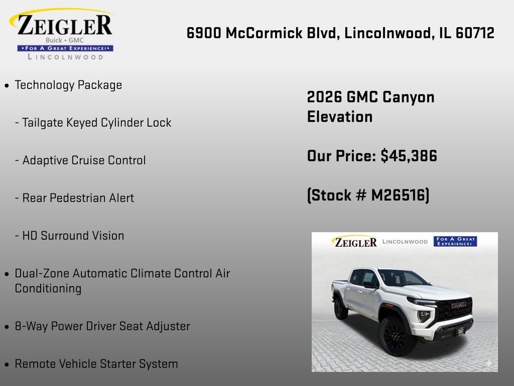 New 2026 GMC Canyon Elevation w/ Convenience Package AWD/4WD image 24