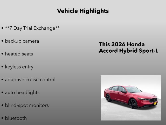 New 2026 Honda Accord Sport image 5