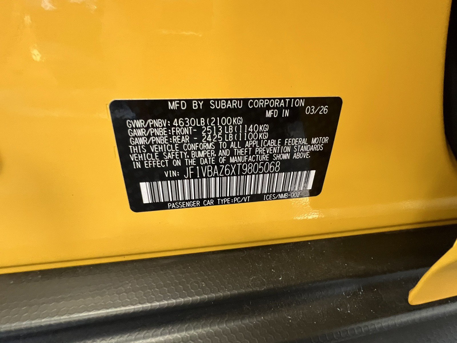 New 2026 Subaru WRX tS AWD/4WD image 37