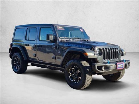 Used 2021 Jeep Wrangler Unlimited Rubicon 4xe w/ Steel Bumper Group AWD/4WD image 3