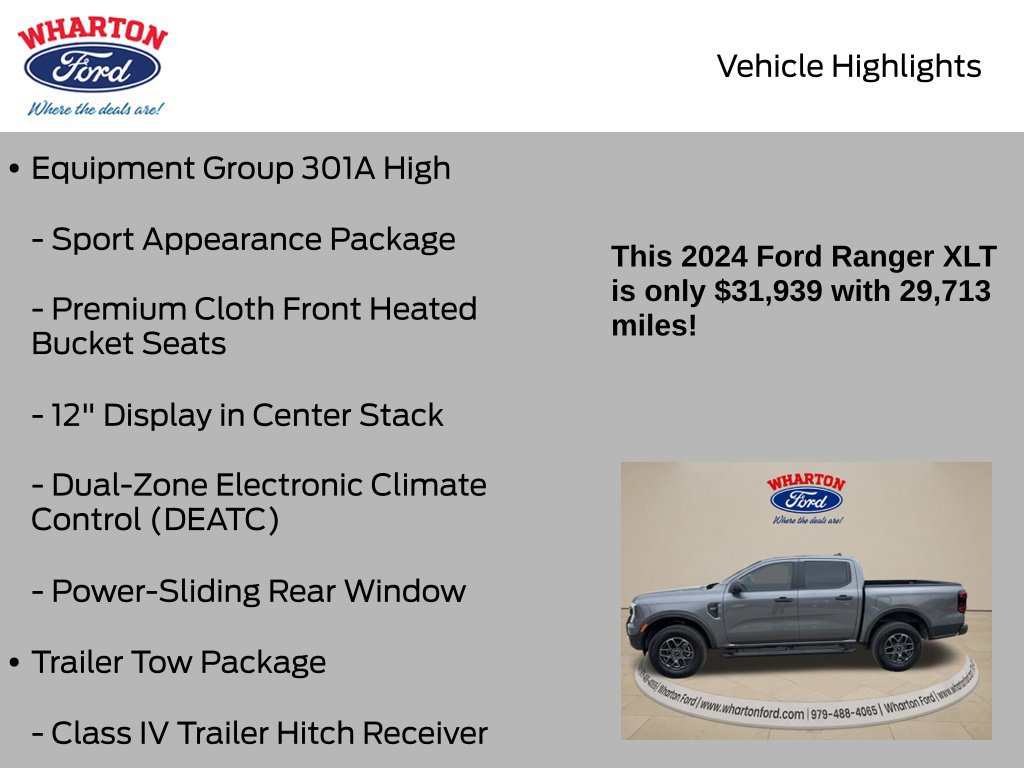 Used 2024 Ford Ranger XLT RWD image 6