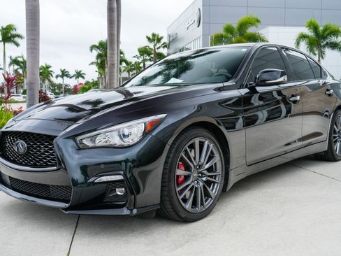 Used 2023 INFINITI Q50 Red Sport 400 w/ Black Opal Edition image 5