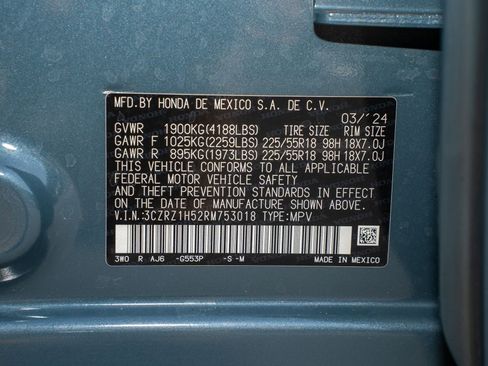 Certified 2024 Honda HR-V Sport image 36