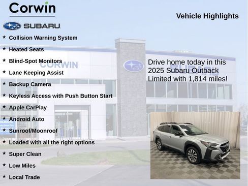Used 2025 Subaru Outback Limited AWD/4WD image 6