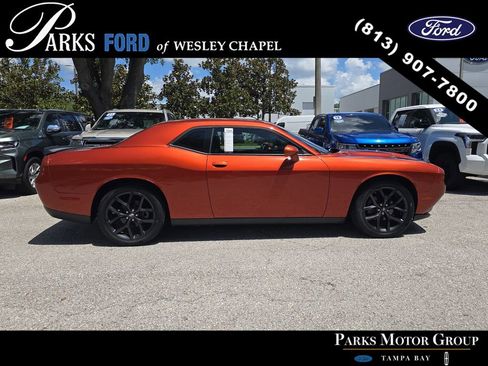 Used 2022 Dodge Challenger SXT w/ Blacktop Package RWD image 3