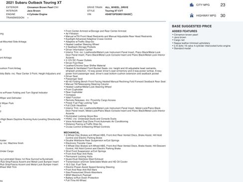 Used 2021 Subaru Outback Touring XT image 4