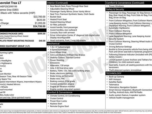 Used 2025 Chevrolet Trax LT w/ LT Convenience Package FWD image 15
